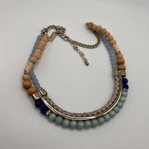 blue statement necklace